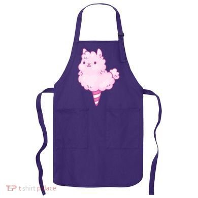 Llama Cotton Candy Apron