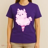 Llama Cotton Candy T-Shirt thumb 4