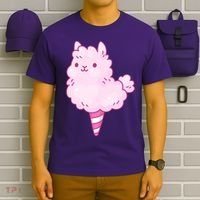 Llama Cotton Candy T-Shirt thumb 6