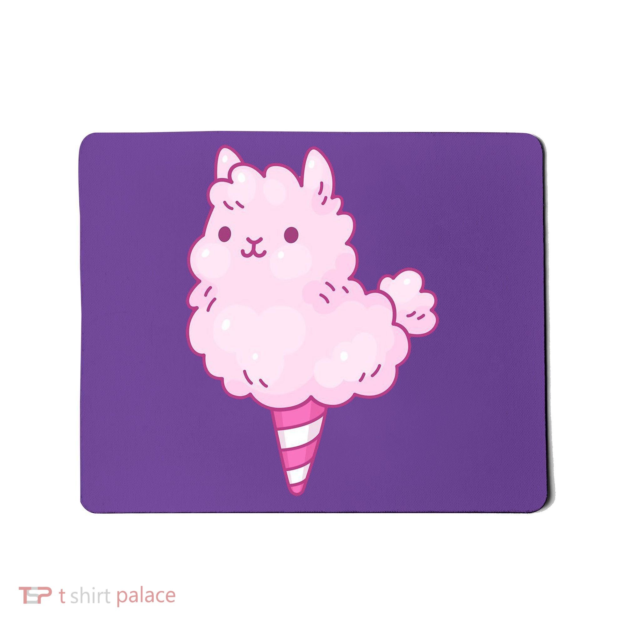 Llama Cotton Candy Mousepad