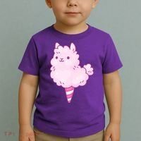 Llama Cotton Candy Toddler T-Shirt thumb 2