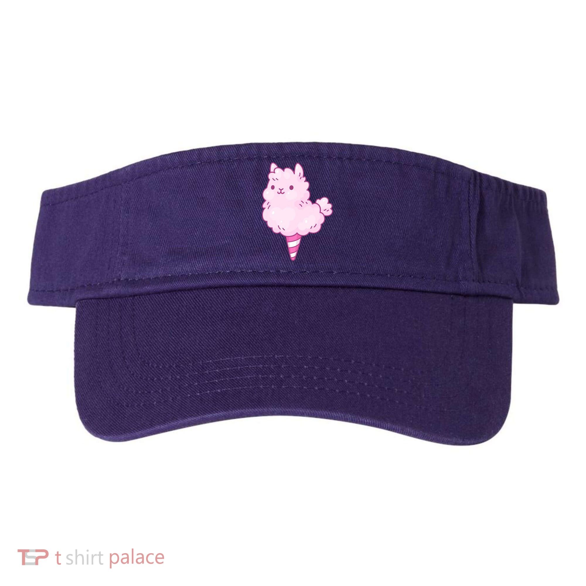 Llama Cotton Candy Visor