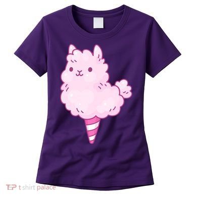 Llama Cotton Candy Women's T-Shirt