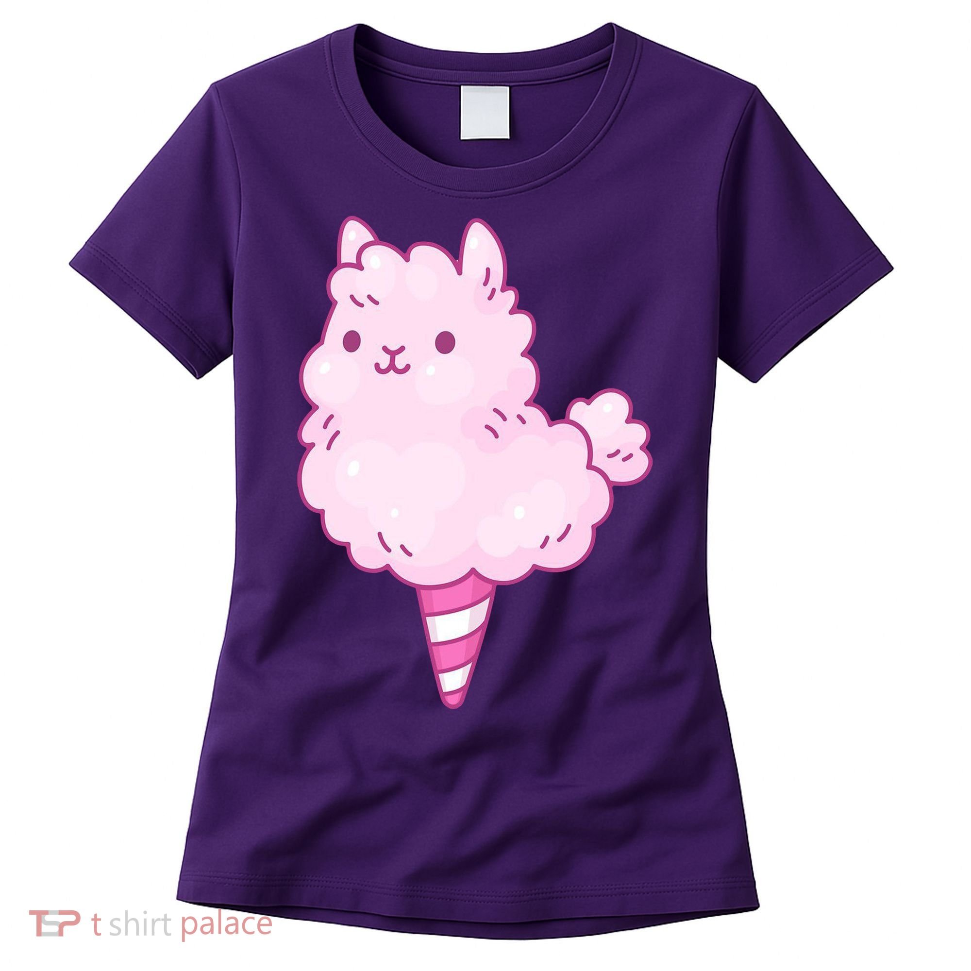 Llama Cotton Candy Women's T-Shirt