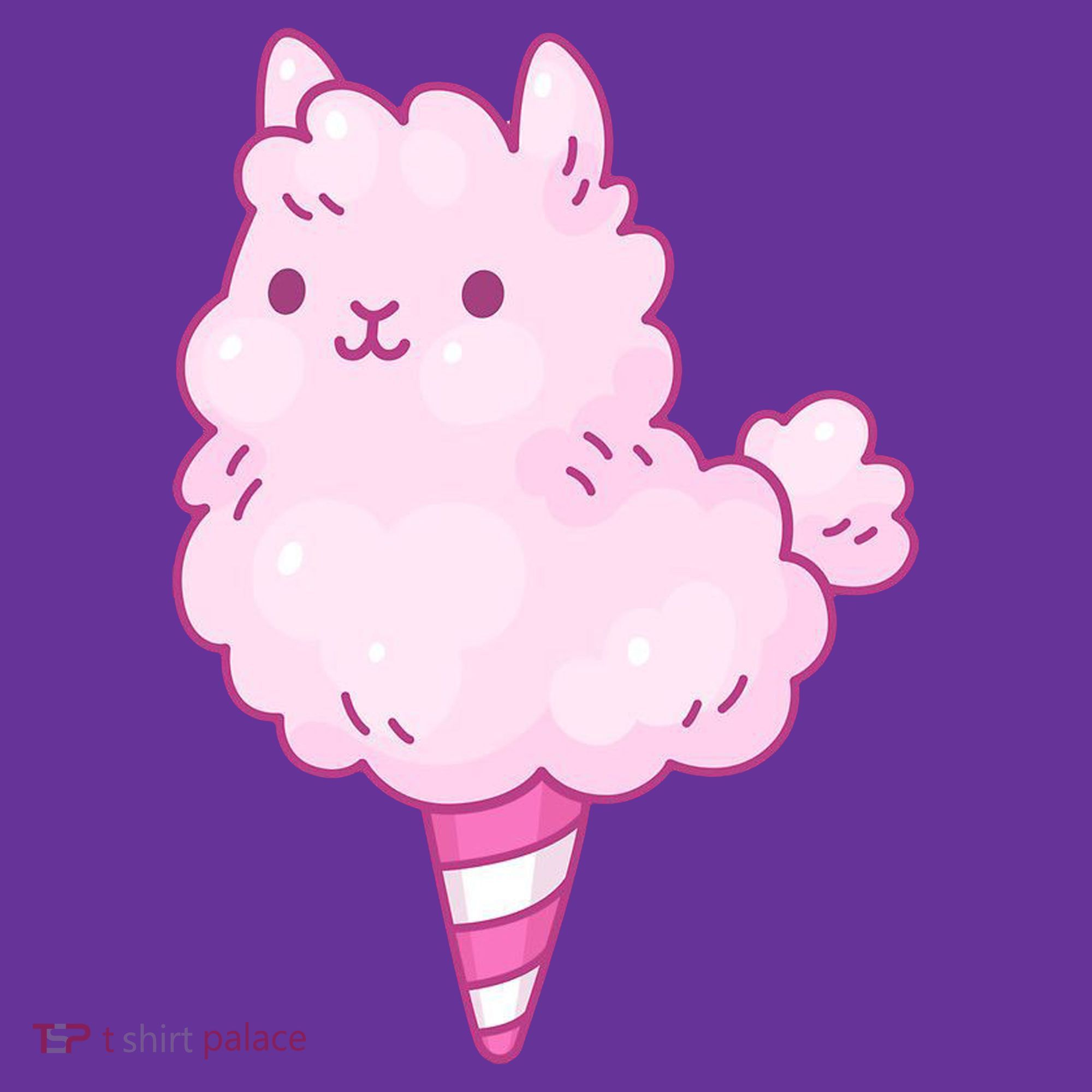 Llama Cotton Candy Kids Sweatshirt