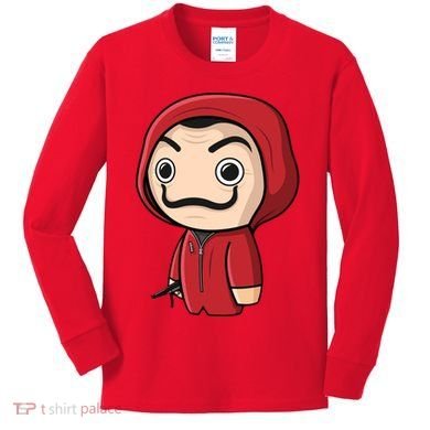 La Casa De Papel Heist Kids Long Sleeve Shirt