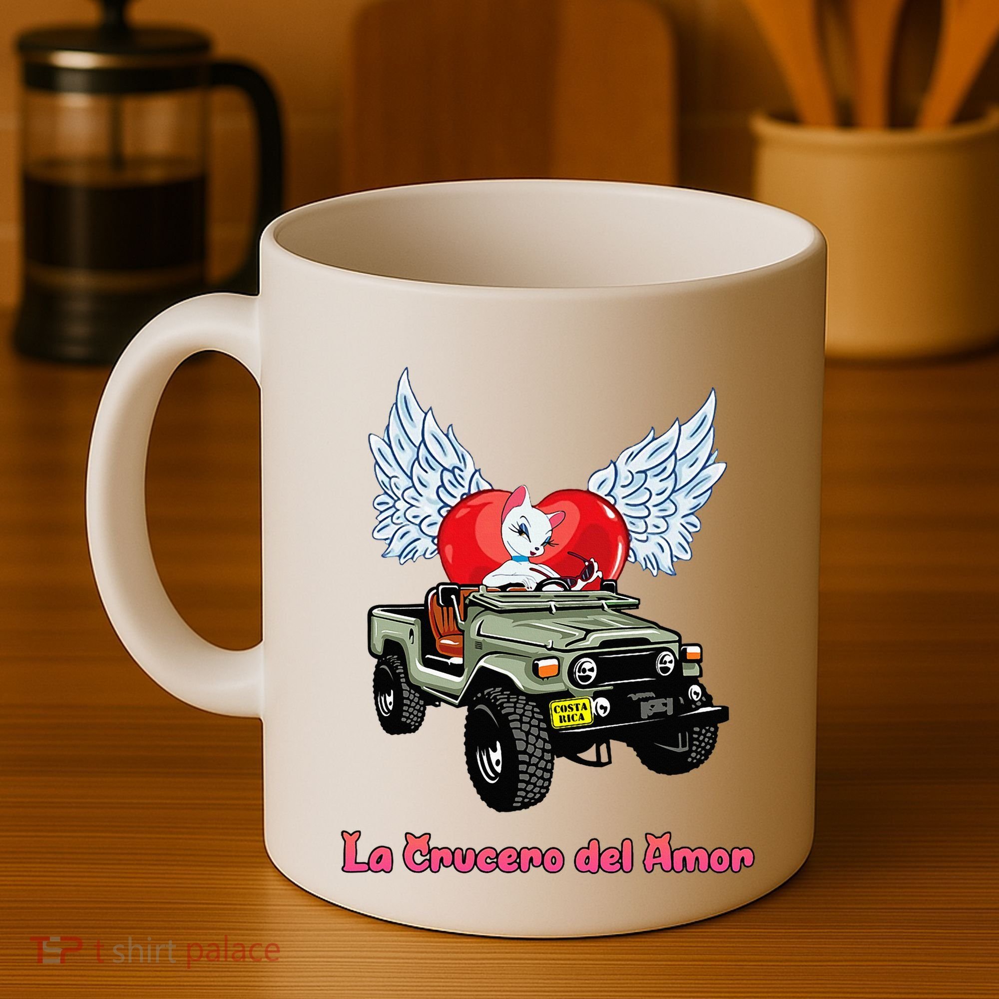 La Crucero Del Amor Costa Rica Kitten Cat Pretty Cruiser Coffee Mug