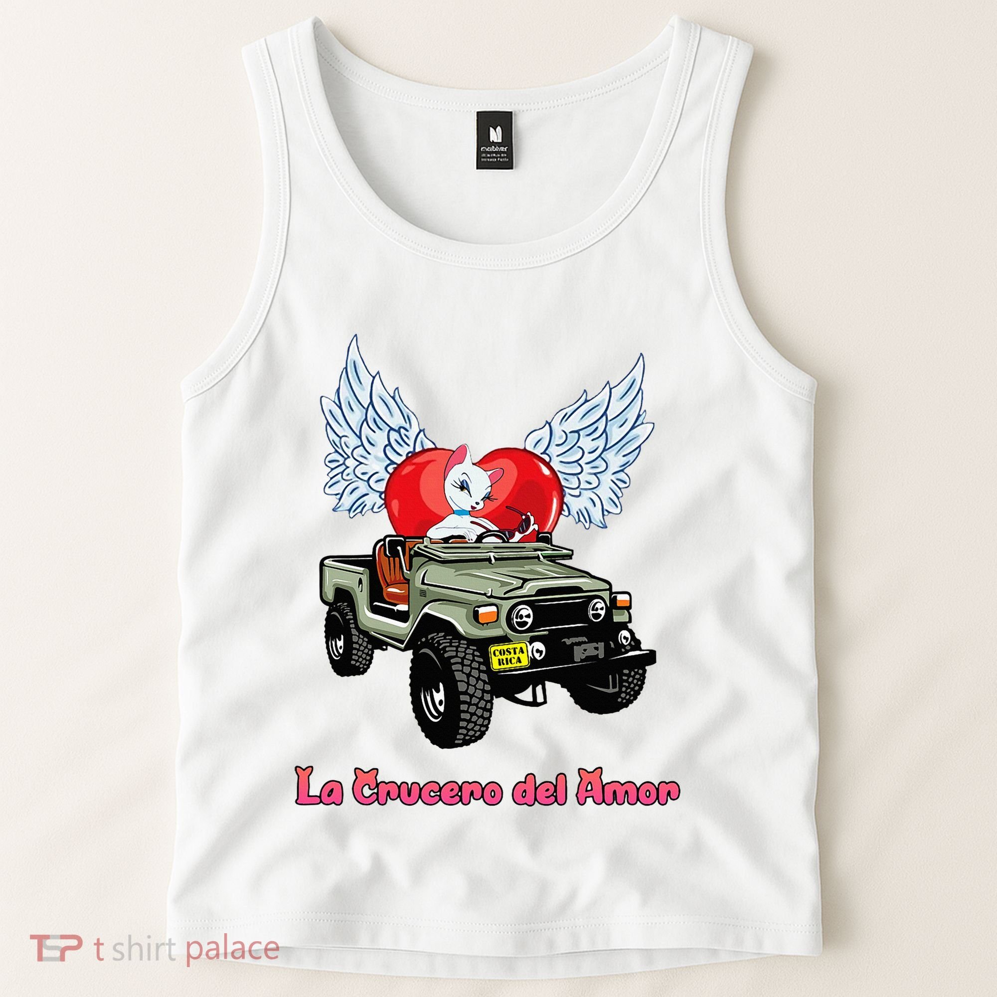 La Crucero Del Amor Costa Rica Kitten Cat Pretty Cruiser Tank Top