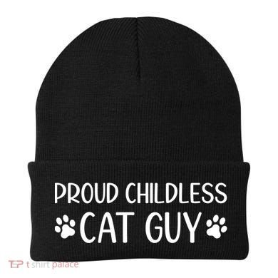 Less Cat Dudes S Cat Dad Proud Less Cat Guy Cool Gift Beanie