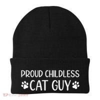 Less Cat Dudes S Cat Dad Proud Less Cat Guy Cool Gift Beanie thumb 0