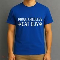Less Cat Dudes S Cat Dad Proud Less Cat Guy Cool Gift T-Shirt thumb 3