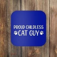 Less Cat Dudes S Cat Dad Proud Less Cat Guy Cool Gift Coaster thumb 0