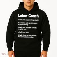 Labor Coach Expecting Dad Rules Papa Funny Baby Hoodie thumb 2