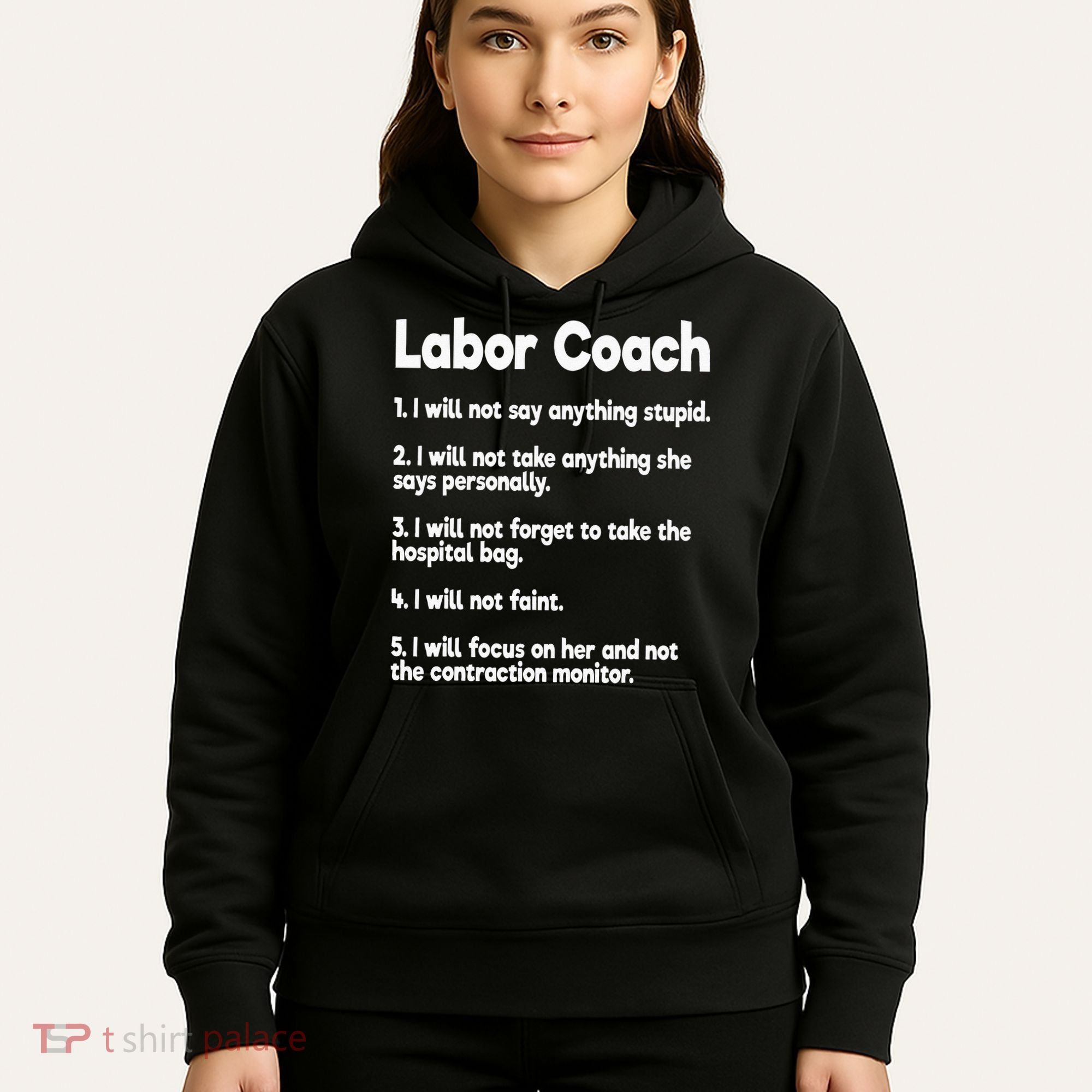 Labor Coach Expecting Dad Rules Papa Funny Baby Hoodie