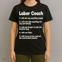 Labor Coach Expecting Dad Rules Papa Funny Baby T-Shirt thumb 4