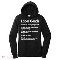 Labor Coach Expecting Dad Rules Papa Funny Baby Women's Hoodie thumb 0