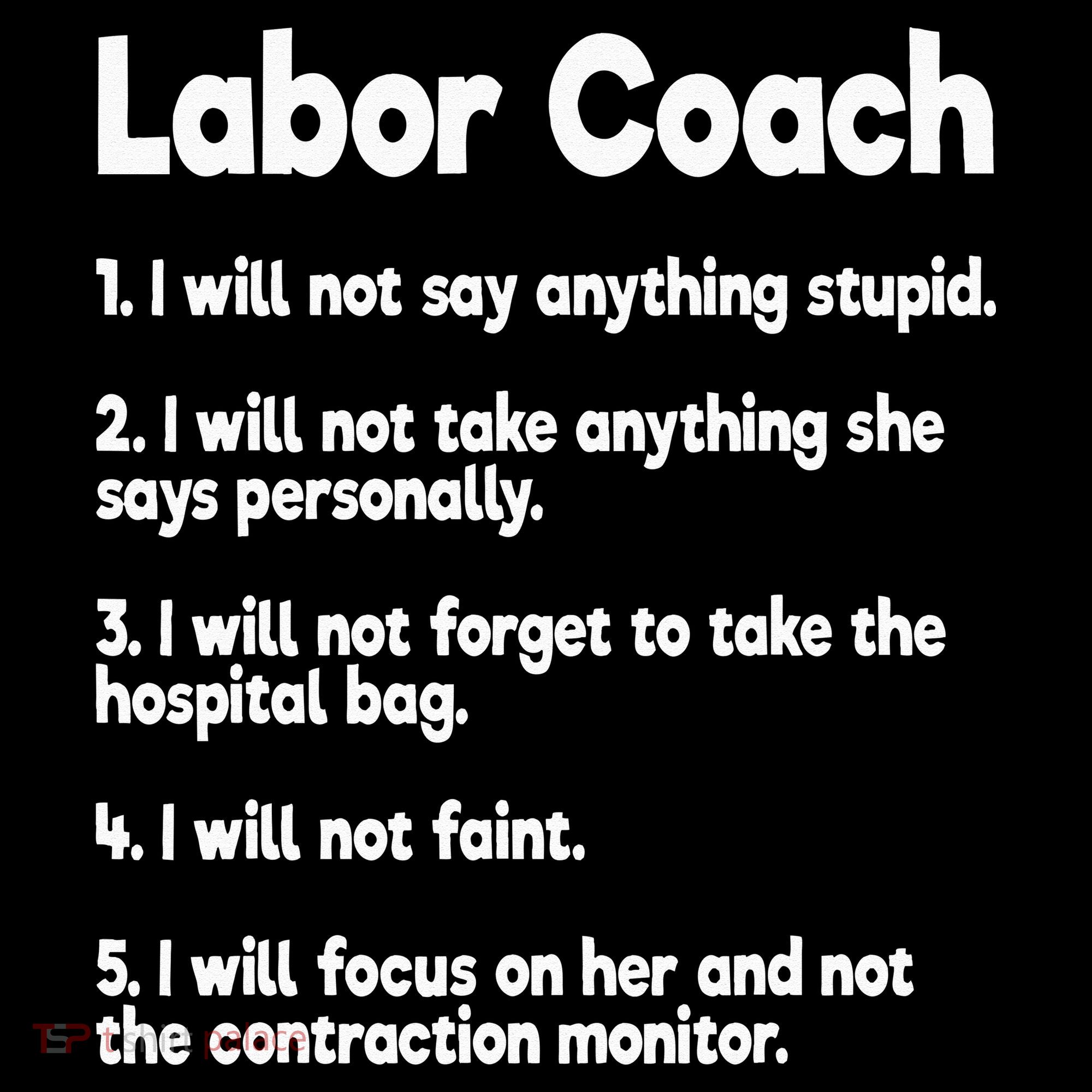 Labor Coach Expecting Dad Rules Papa Funny Baby Mousepad