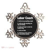 Labor Coach Expecting Dad Rules Papa Funny Baby Ornament thumb 0