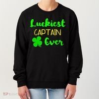 Luckiest Captain Ever St Patrick's Day Irish Boat Boating Cute Gift Women's Sweatshirt thumb 0