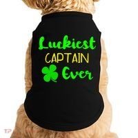 Luckiest Captain Ever St Patrick's Day Irish Boat Boating Cute Gift Doggie Tank thumb 0