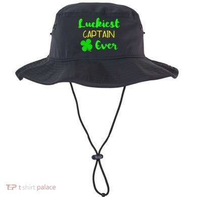 Luckiest Captain Ever St Patrick's Day Irish Boat Boating Cute Gift Bucket Hat