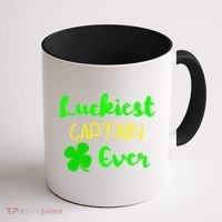 Luckiest Captain Ever St Patrick's Day Irish Boat Boating Cute Gift Coffee Mug thumb 1