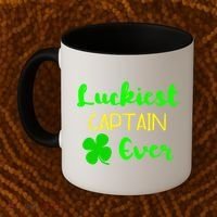 Luckiest Captain Ever St Patrick's Day Irish Boat Boating Cute Gift Coffee Mug thumb 2