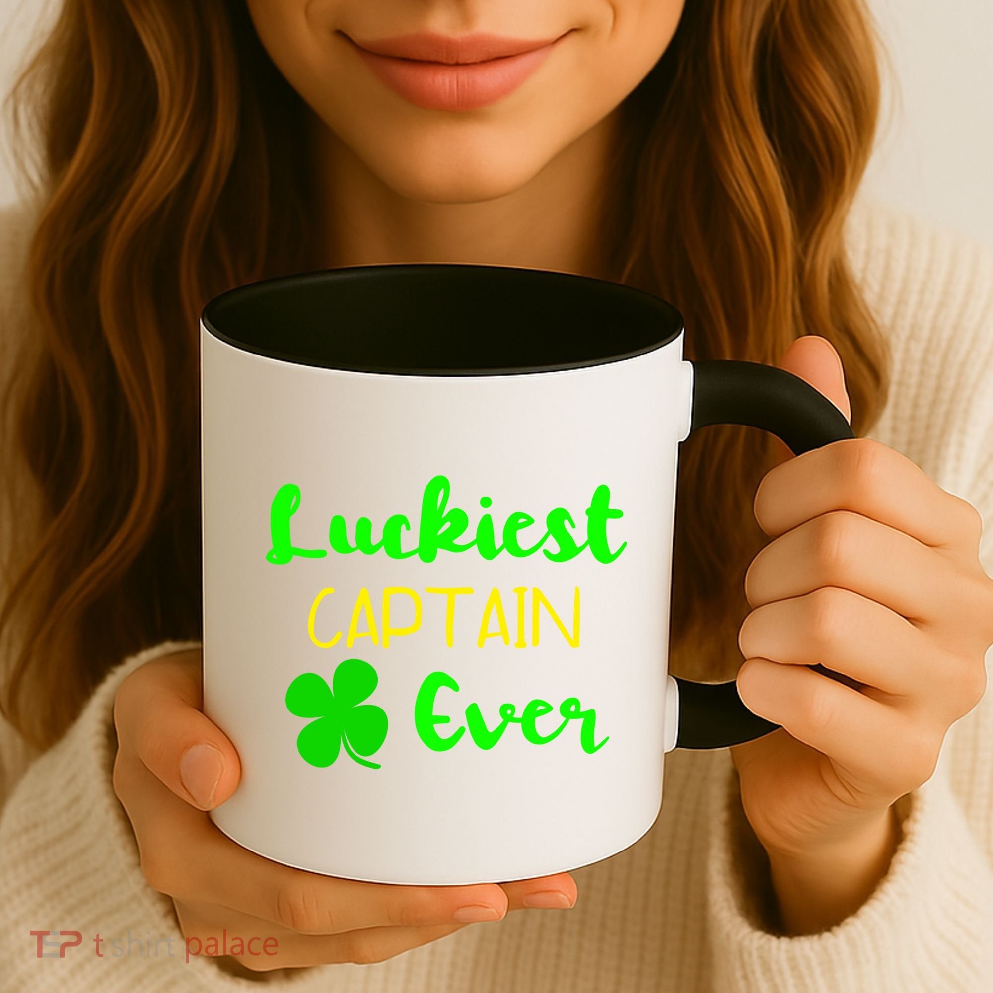 Luckiest Captain Ever St Patrick's Day Irish Boat Boating Cute Gift Coffee Mug