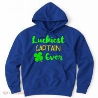 Luckiest Captain Ever St Patrick's Day Irish Boat Boating Cute Gift Hoodie thumb 0