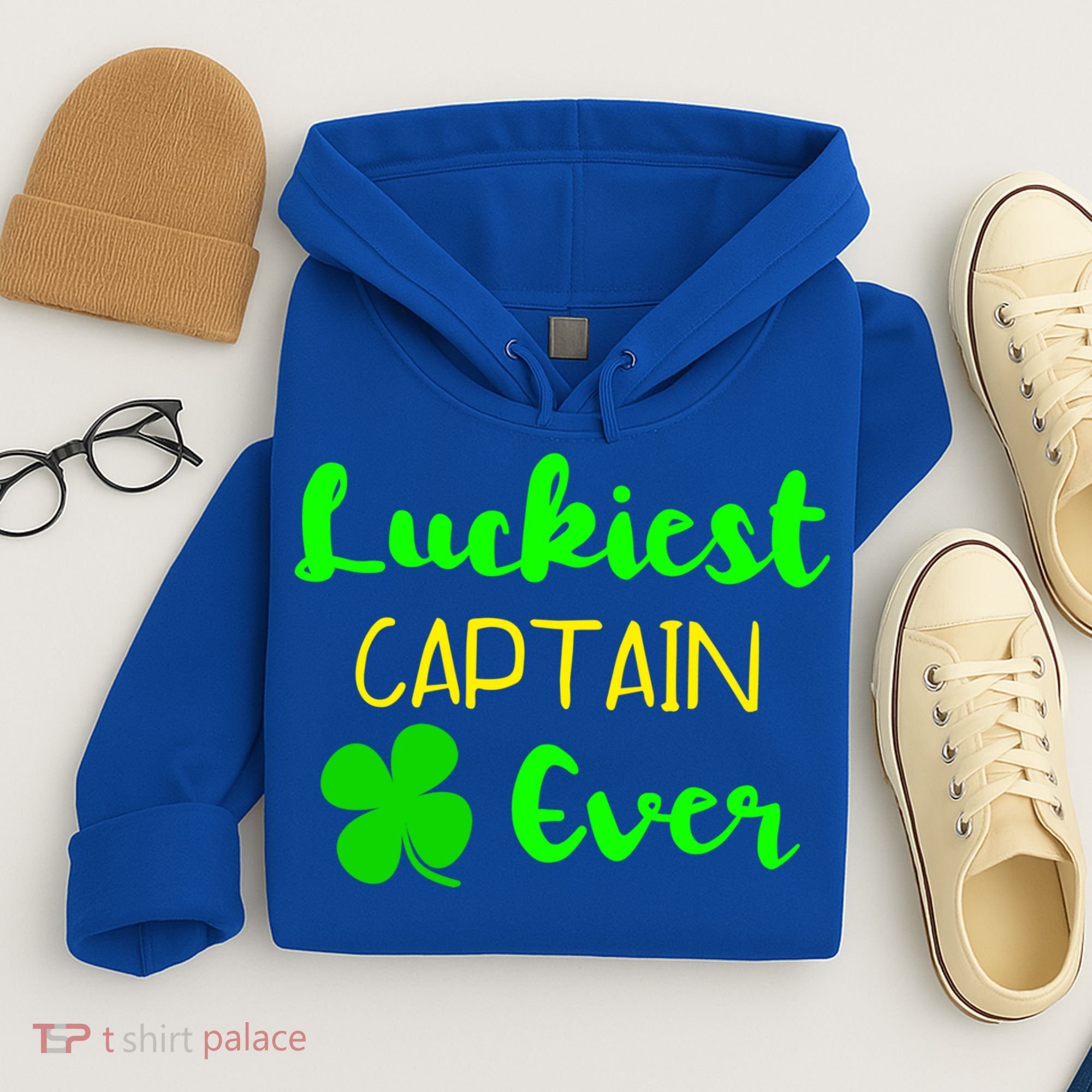 Luckiest Captain Ever St Patrick's Day Irish Boat Boating Cute Gift Hoodie