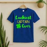 Luckiest Captain Ever St Patrick's Day Irish Boat Boating Cute Gift T-Shirt thumb 2