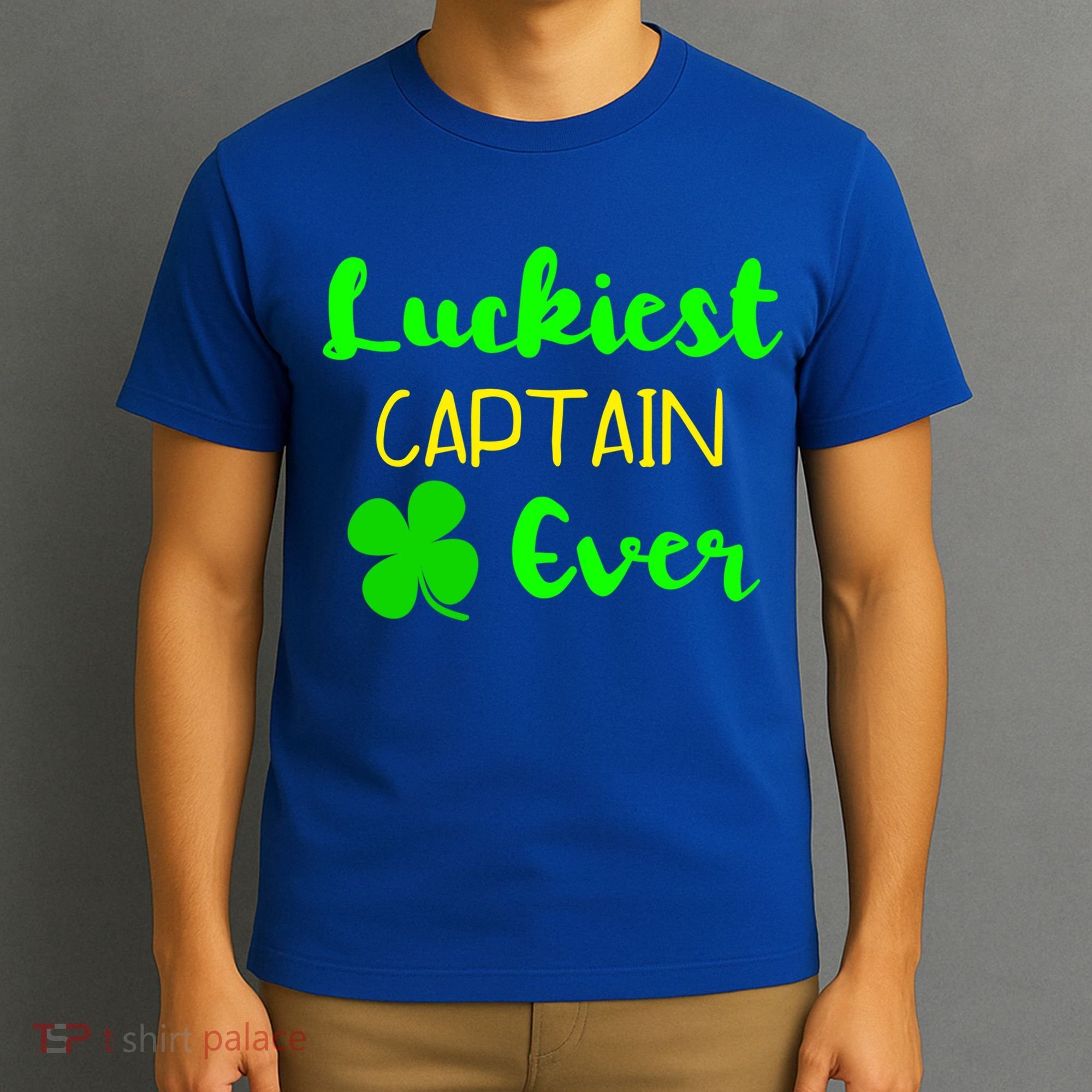 Luckiest Captain Ever St Patrick's Day Irish Boat Boating Cute Gift T-Shirt