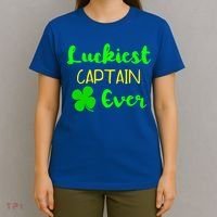 Luckiest Captain Ever St Patrick's Day Irish Boat Boating Cute Gift T-Shirt thumb 4
