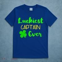 Luckiest Captain Ever St Patrick's Day Irish Boat Boating Cute Gift T-Shirt thumb 5