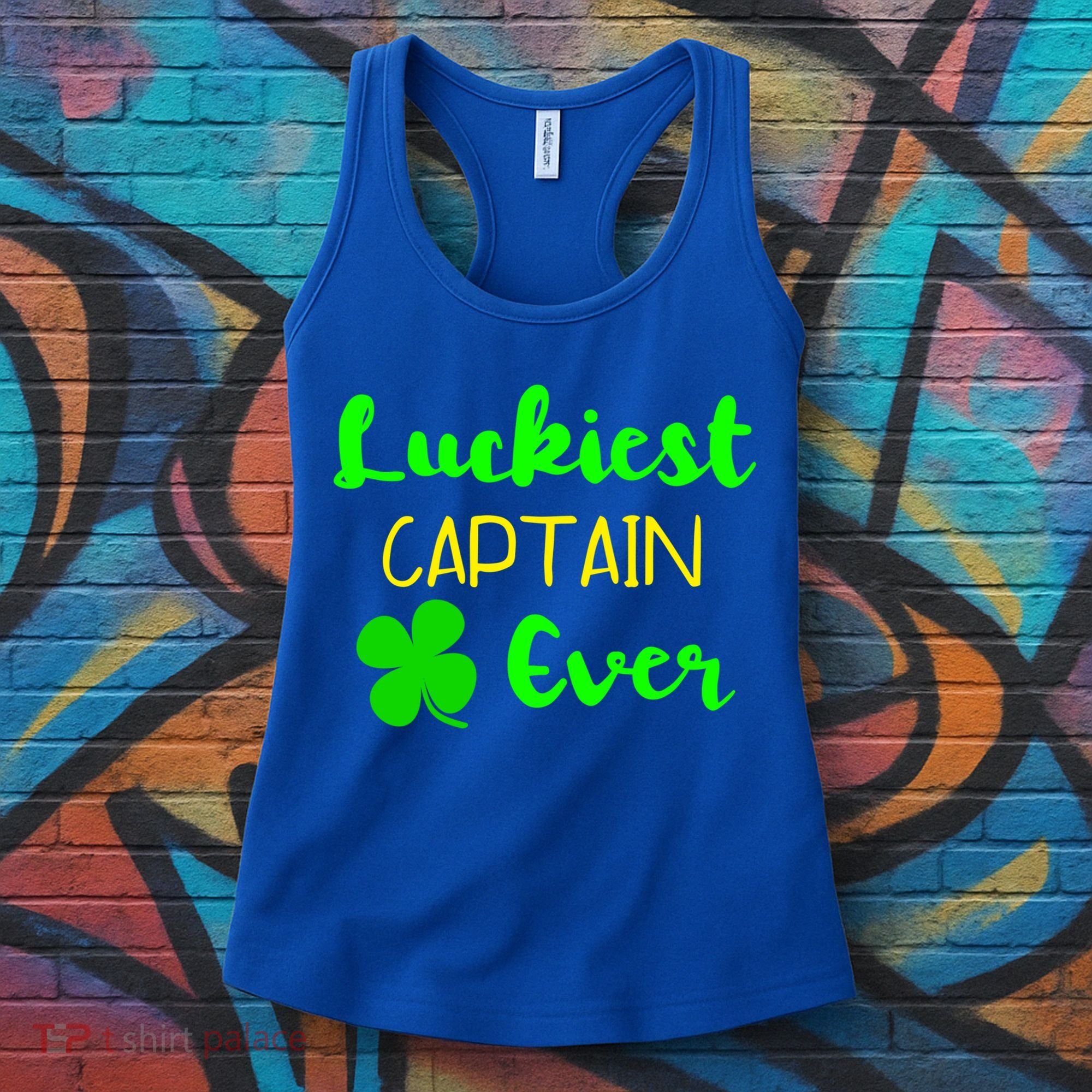 Luckiest Captain Ever St Patrick's Day Irish Boat Boating Cute Gift Women's Tank Top