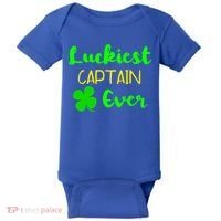 Luckiest Captain Ever St Patrick's Day Irish Boat Boating Cute Gift Baby Bodysuit thumb 0