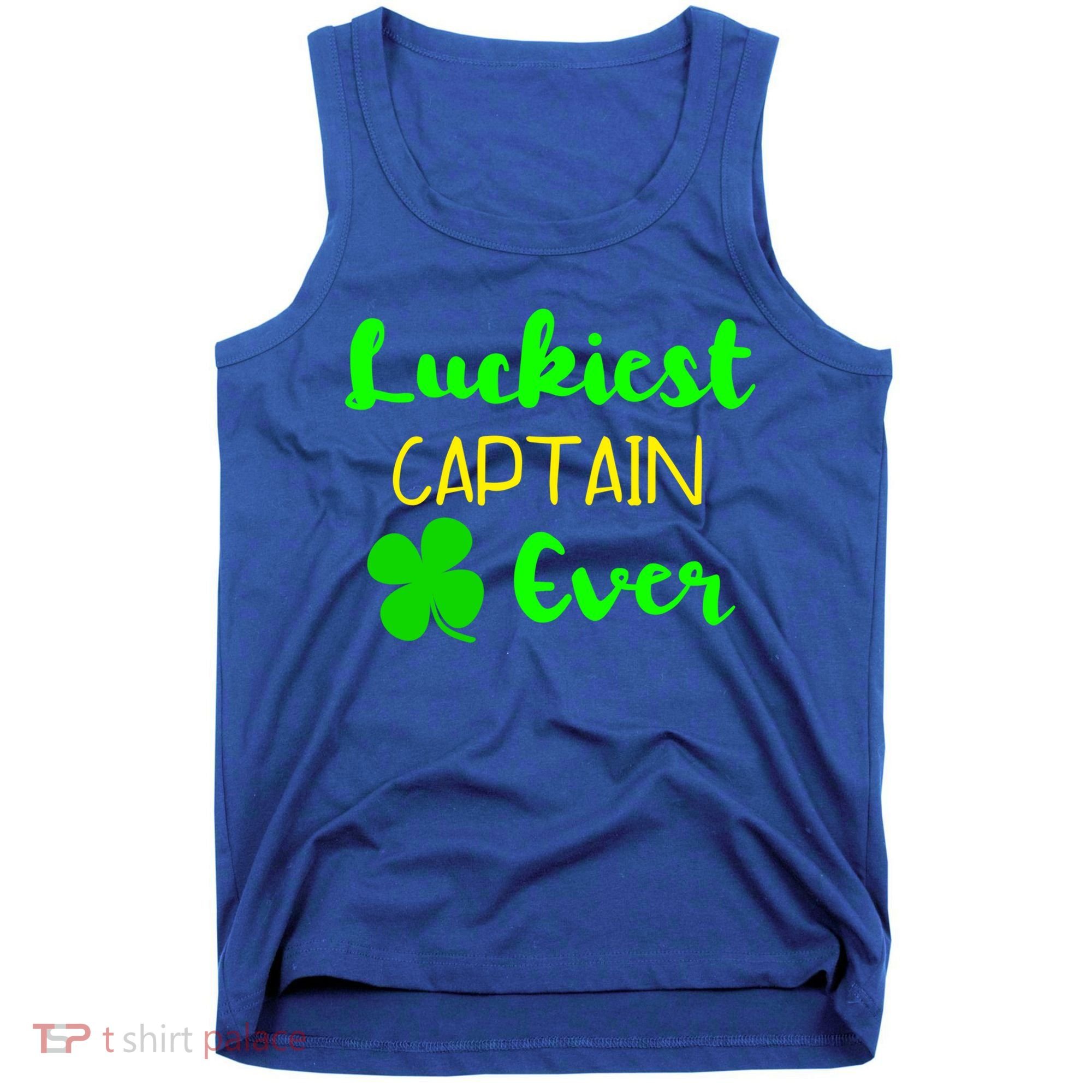 Luckiest Captain Ever St Patrick's Day Irish Boat Boating Cute Gift Tank Top