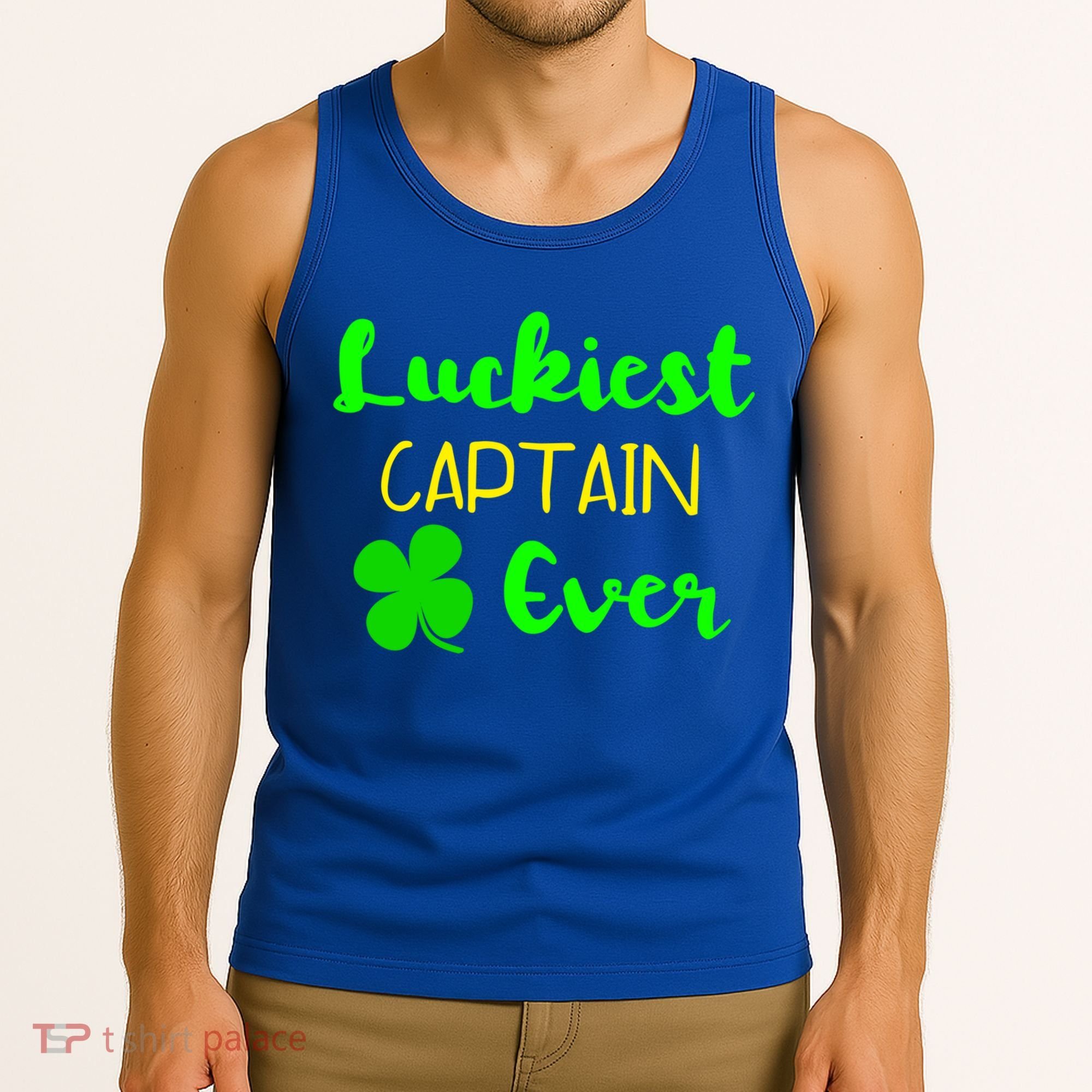 Luckiest Captain Ever St Patrick's Day Irish Boat Boating Cute Gift Tank Top