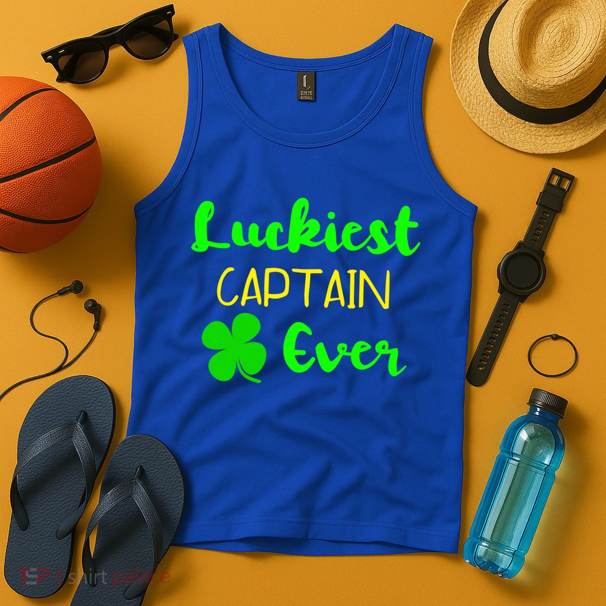 Luckiest Captain Ever St Patrick's Day Irish Boat Boating Cute Gift Tank Top