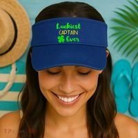 Luckiest Captain Ever St Patrick's Day Irish Boat Boating Cute Gift Visor thumb 2