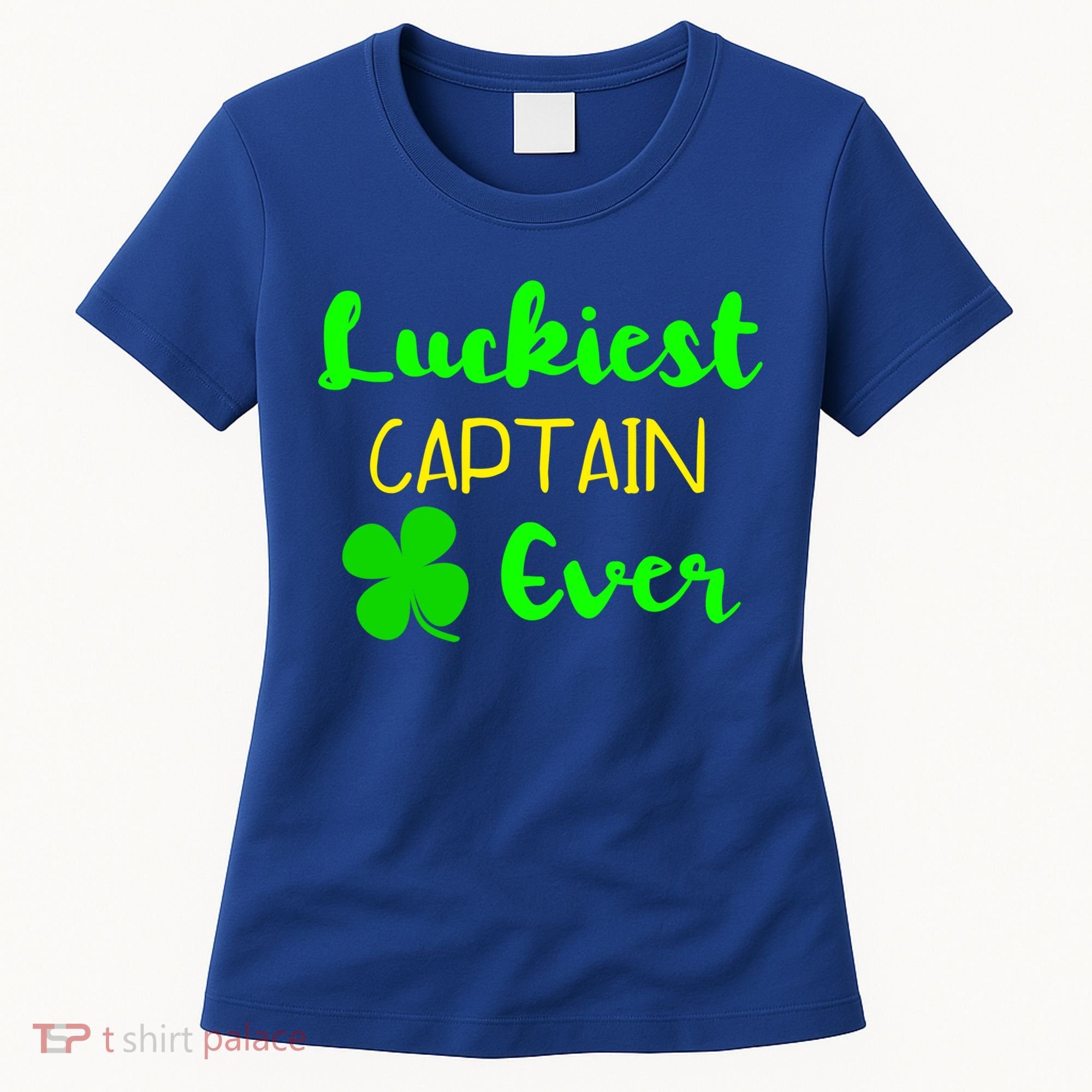 Luckiest Captain Ever St Patrick's Day Irish Boat Boating Cute Gift Women's T-Shirt