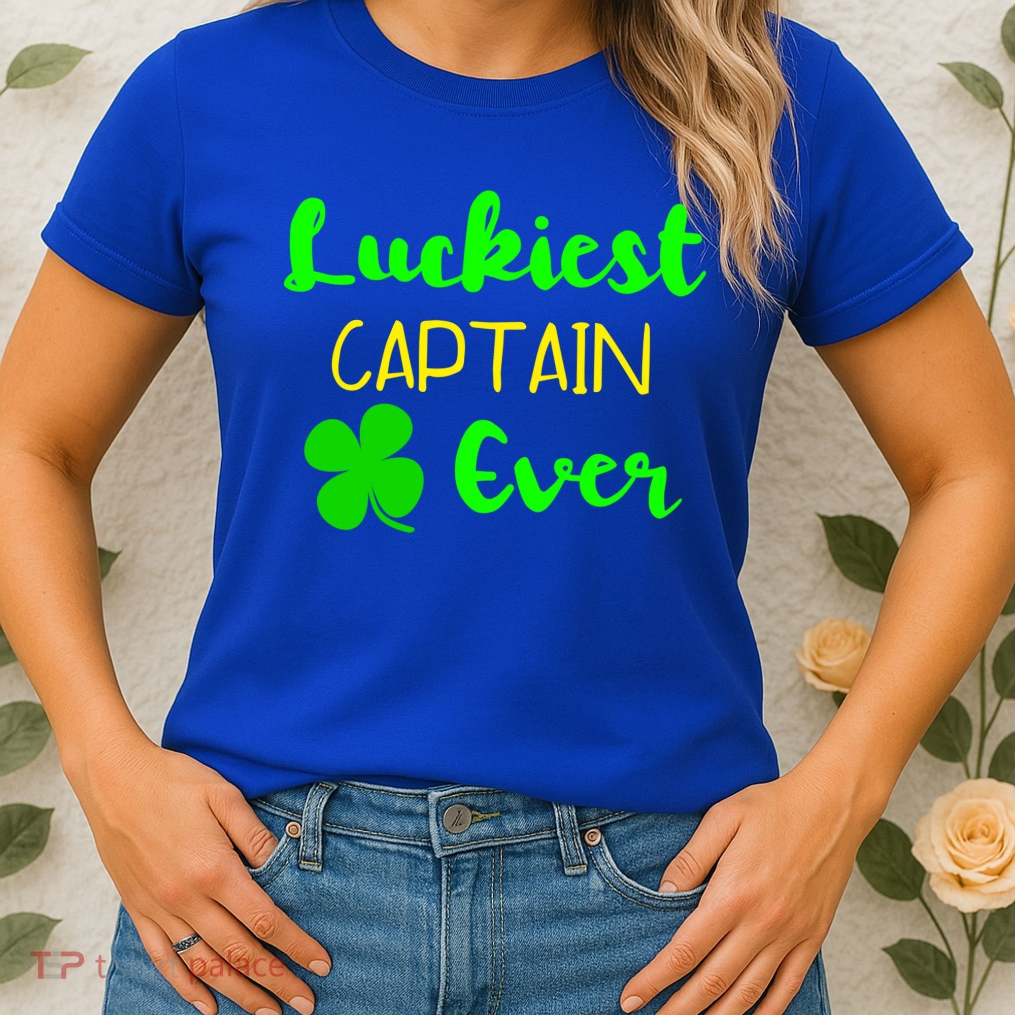 Luckiest Captain Ever St Patrick's Day Irish Boat Boating Cute Gift Women's T-Shirt