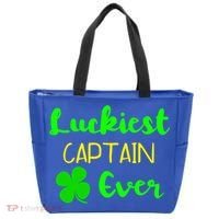 Luckiest Captain Ever St Patrick's Day Irish Boat Boating Cute Gift Tote Bag thumb 0