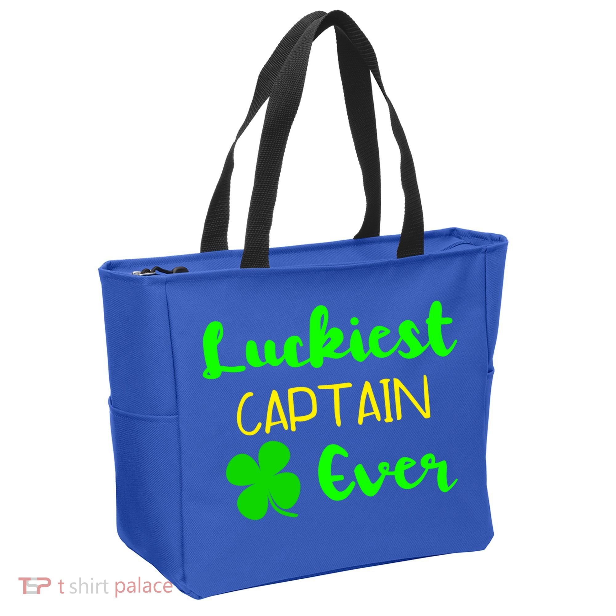 Luckiest Captain Ever St Patrick's Day Irish Boat Boating Cute Gift Tote Bag