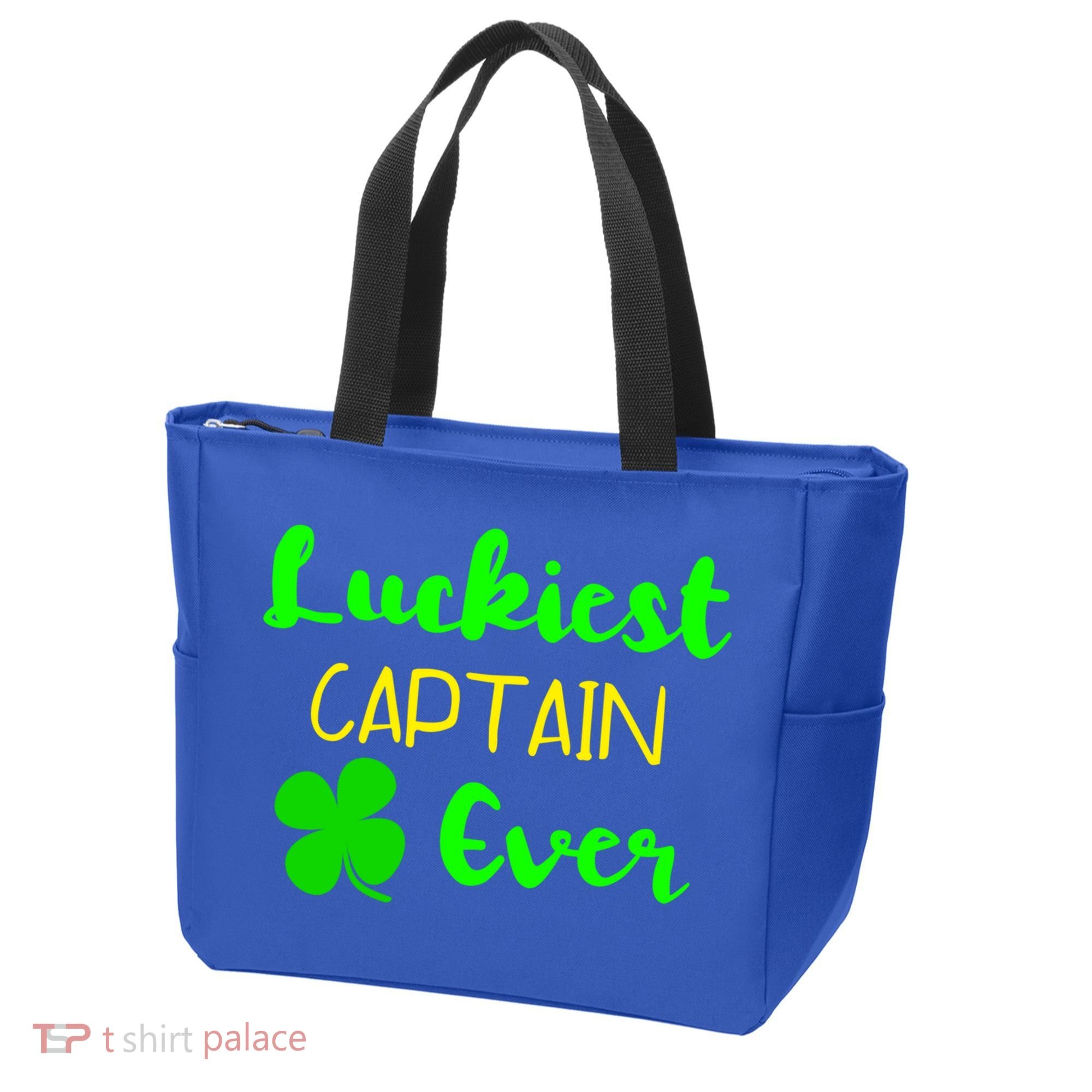 Luckiest Captain Ever St Patrick's Day Irish Boat Boating Cute Gift Tote Bag