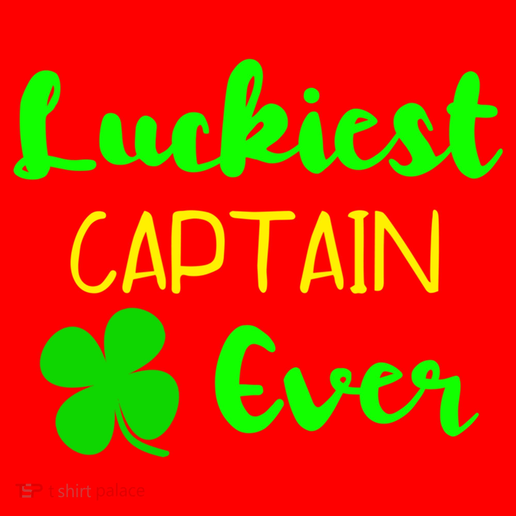 Luckiest Captain Ever St Patrick's Day Irish Boat Boating Cute Gift Santa Hat