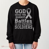 Lung Cancer Fighter Christian Lung Cancer Awareness Women's Sweatshirt thumb 0