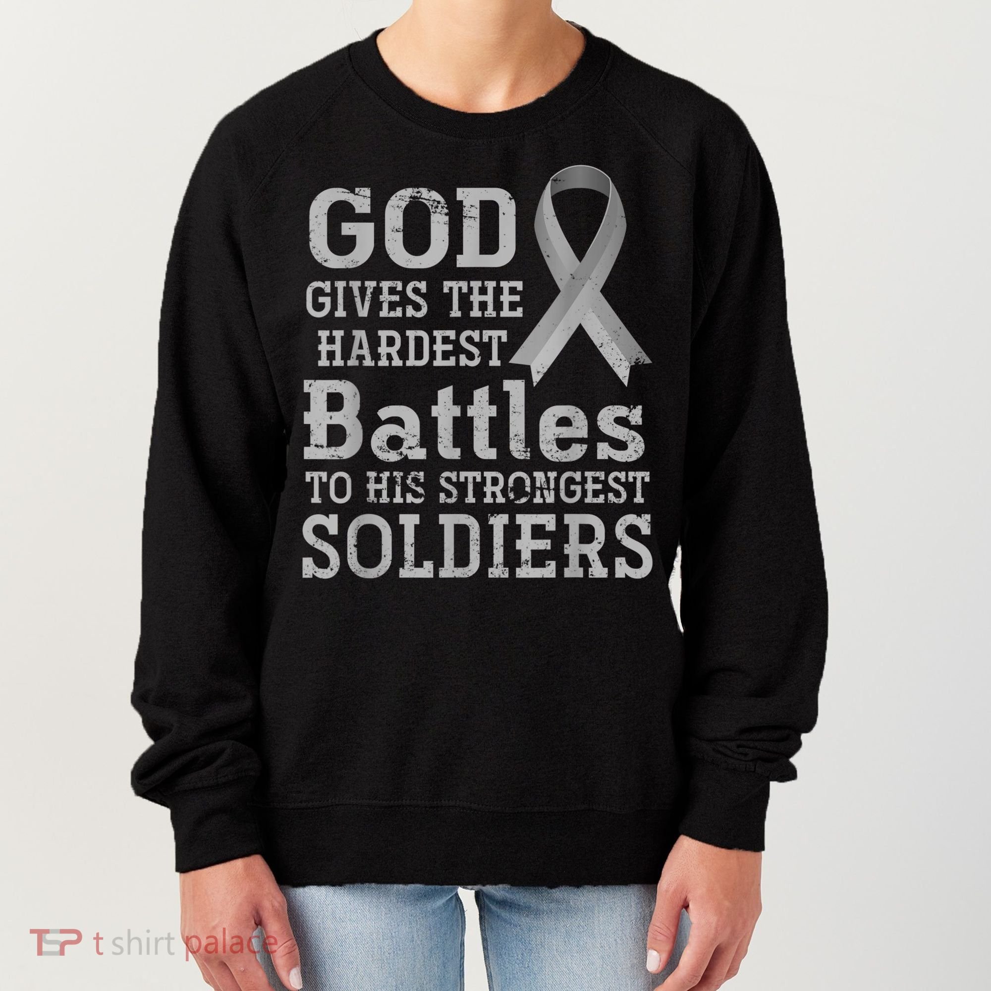 Lung Cancer Fighter Christian Lung Cancer Awareness Women's Sweatshirt