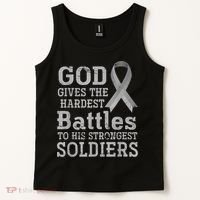 Lung Cancer Fighter Christian Lung Cancer Awareness Tank Top thumb 2