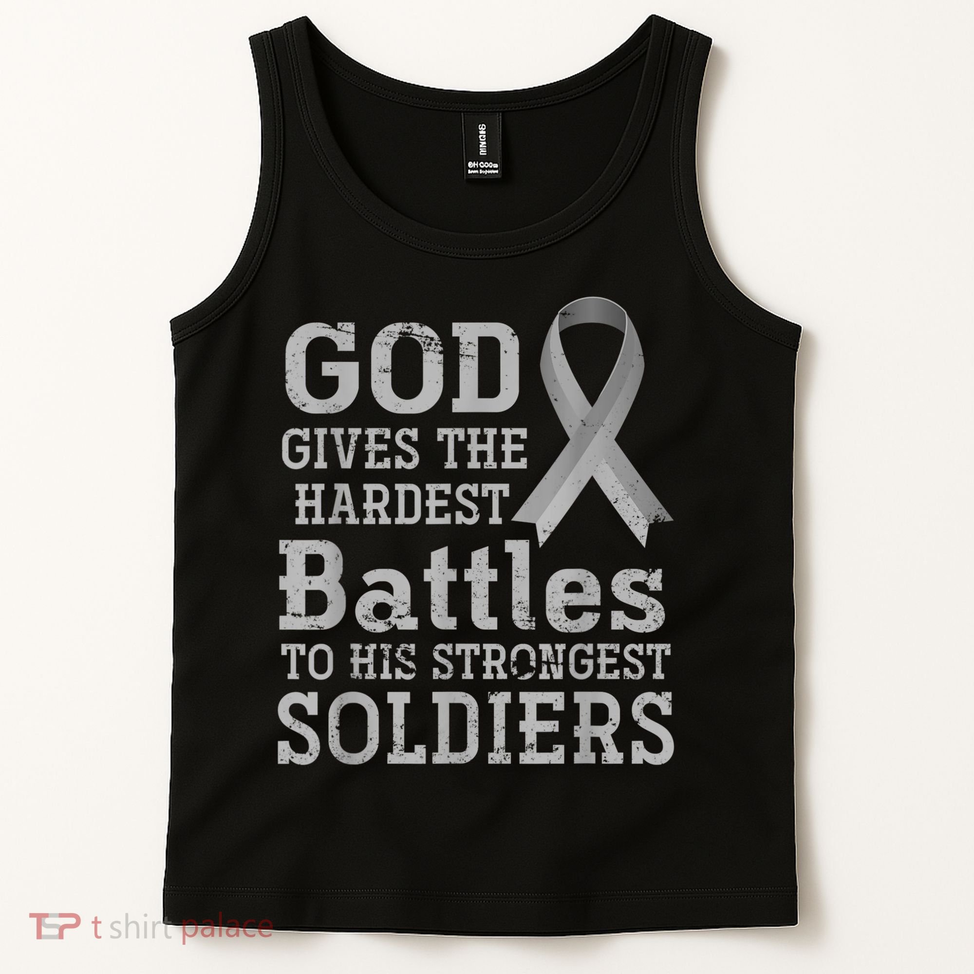 Lung Cancer Fighter Christian Lung Cancer Awareness Tank Top